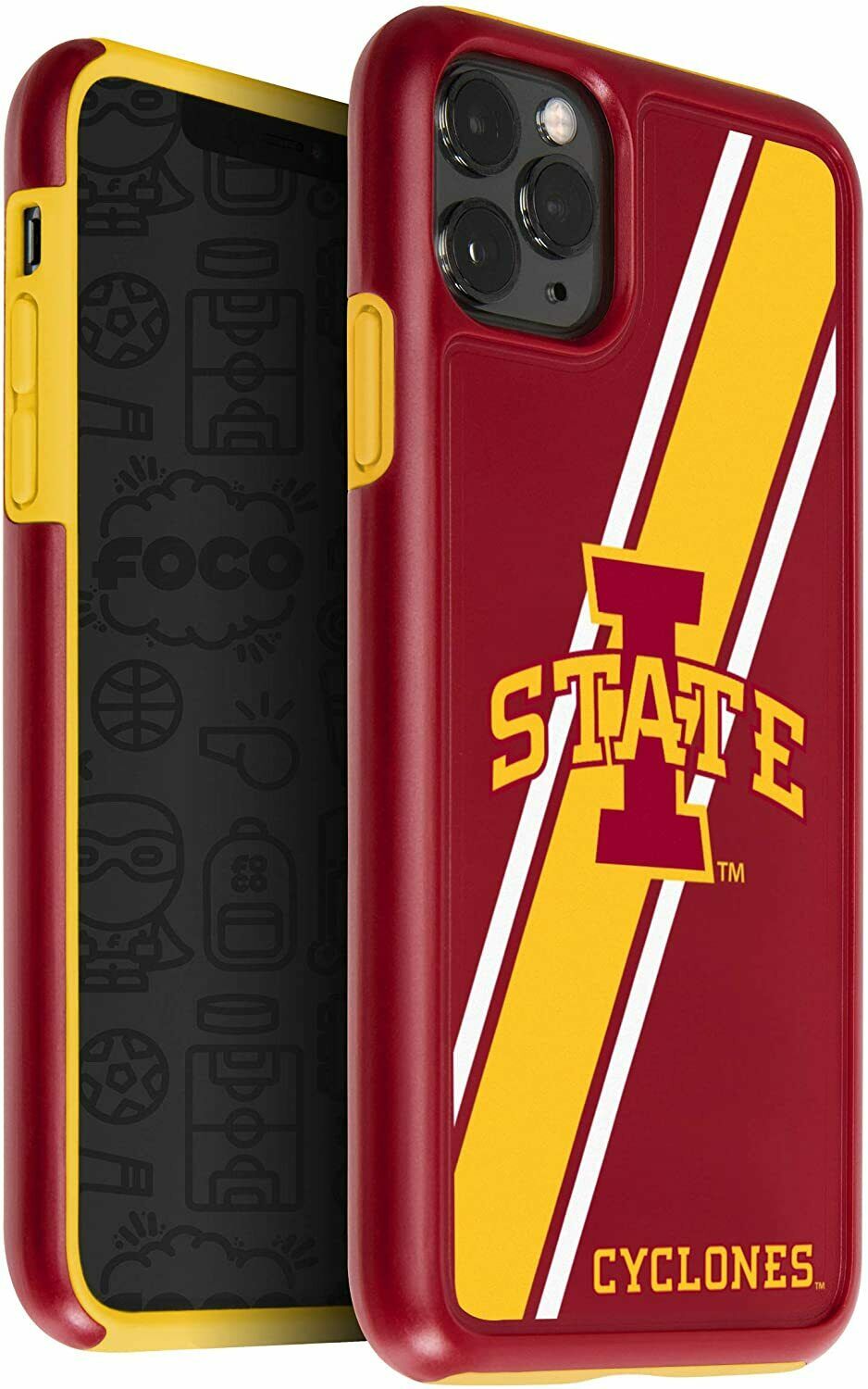 FOCO NCAA Iowa State Cyclones Hybrid for iPhone 11 Pro Max & XS Max (6.5")