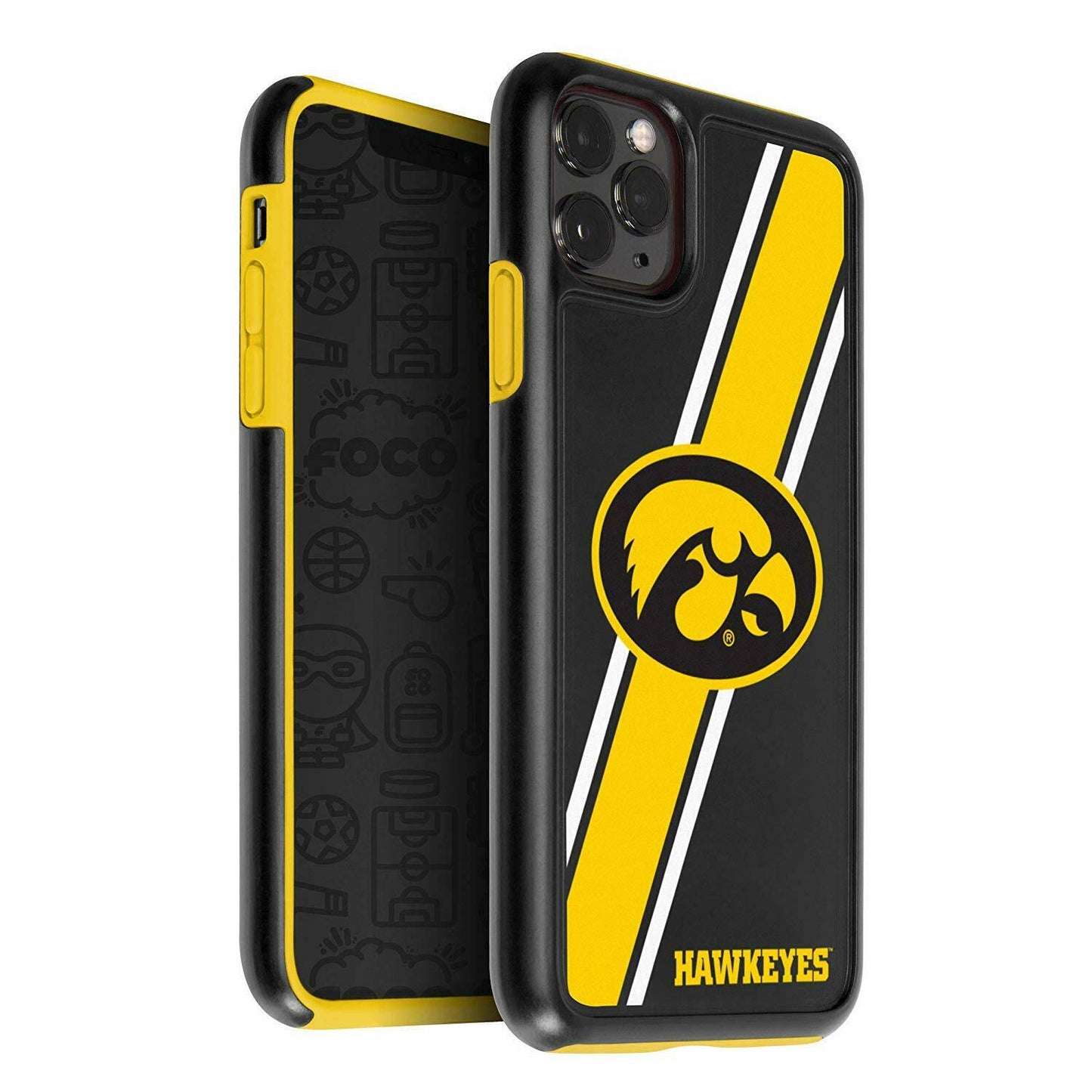 FOCO NCAA Iowa Hawkeyes Case for iPhone 11 Pro Max & XS Max (6.5")