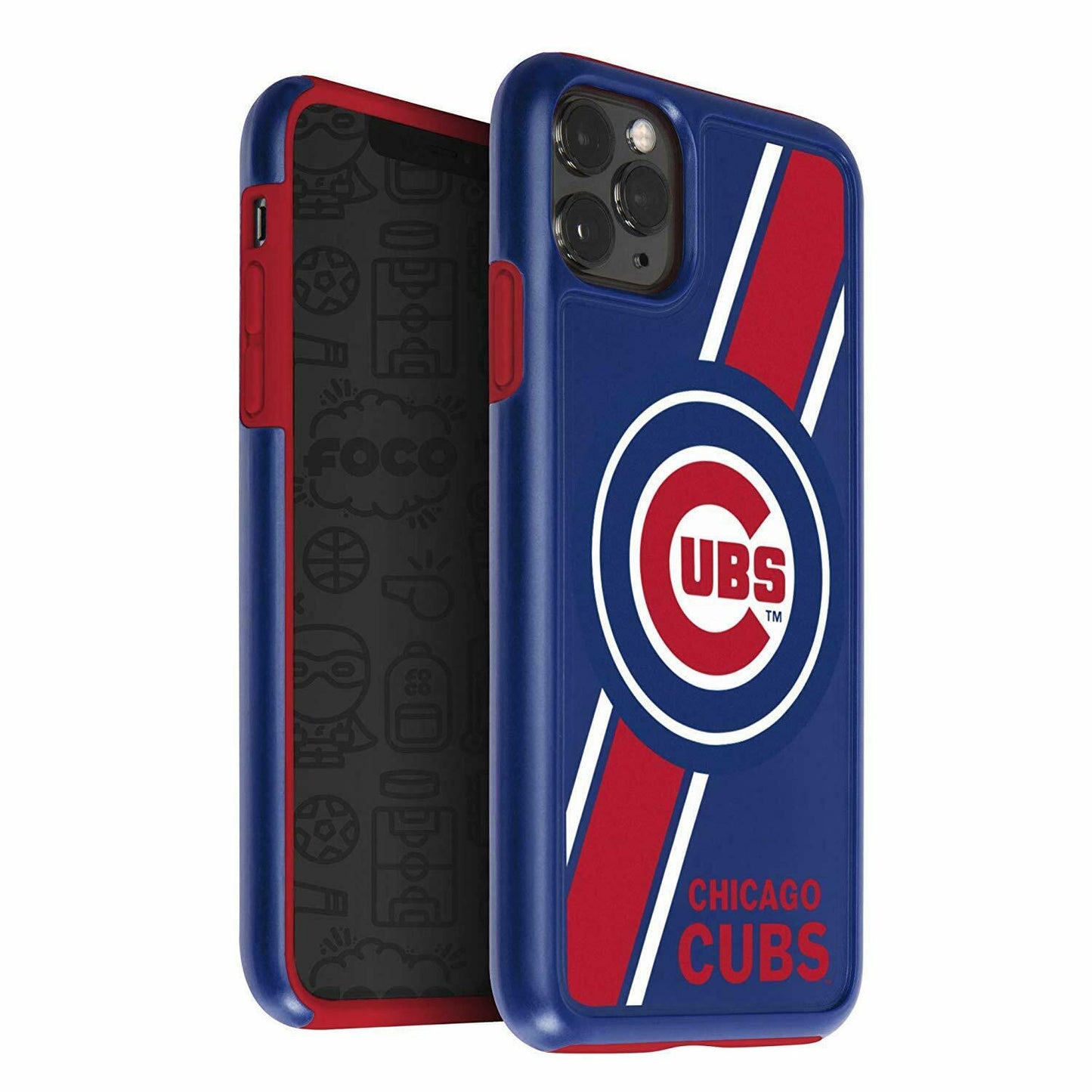 FOCO MLB Chicago Cubs Hybrid Case for iPhone 11 Pro Max & XS Max (6.5")