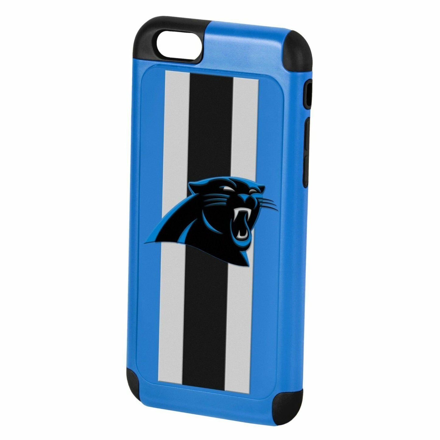 FOCO NFL Carolina PANTHERS Dual Hybrid Stripe Series Case For iPhone 6/iPhone 6s