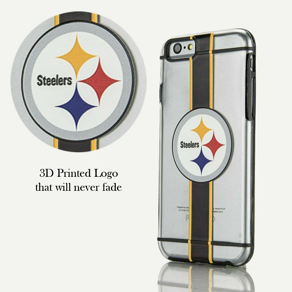 FOCO NFL Licensed Pittsburgh Steelers Hydro Clear Case For iPhone 6 & 6s (4.7")