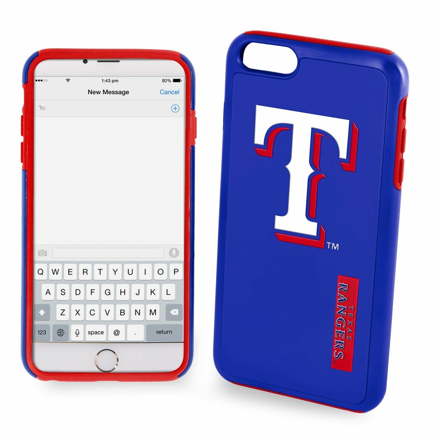 FOCO NHL Texas Rangers Dual Hybrid Impact Case For iPhone 6 +, 6S + (5.5")