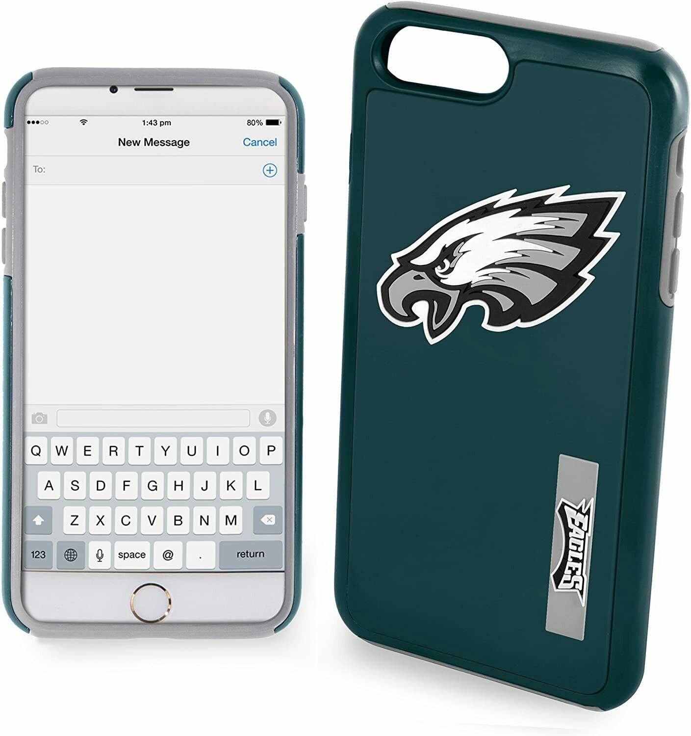 FOCO NFL Philadelphia Eagles Hybrid for iPhone SE (2022-20) 8, 7, 6 & 6s (4.7")