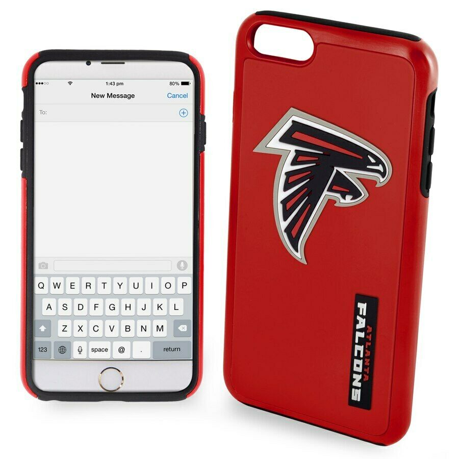 FOCO NFL Atlanta Falcons Hybrid Case for iPhone SE (2022-20), 8, 7, 6, 6S (4.7")