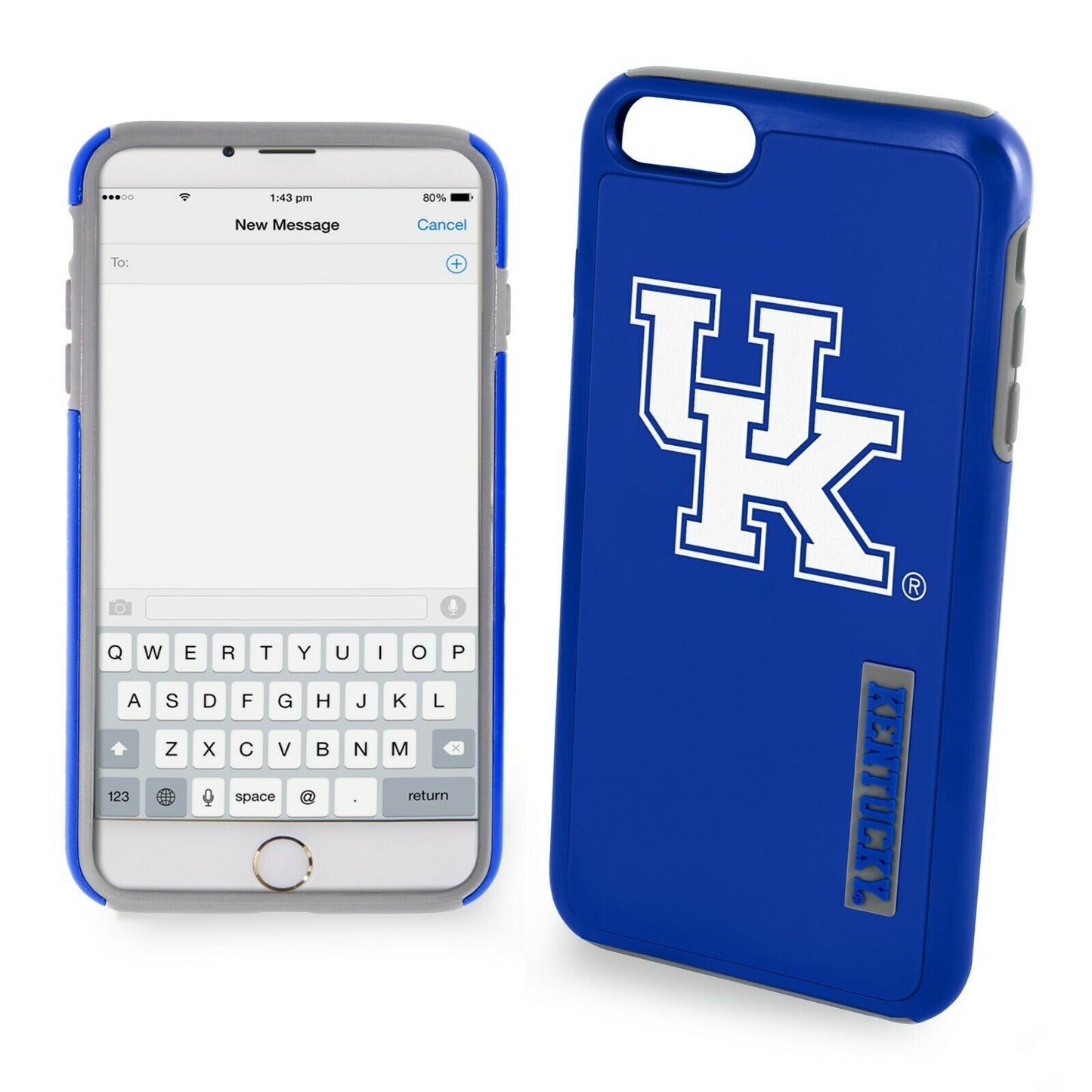 FOCO NCAA Kentucky Wildcats Case For iPhone 8 +, 7+, 6S + (5.5")