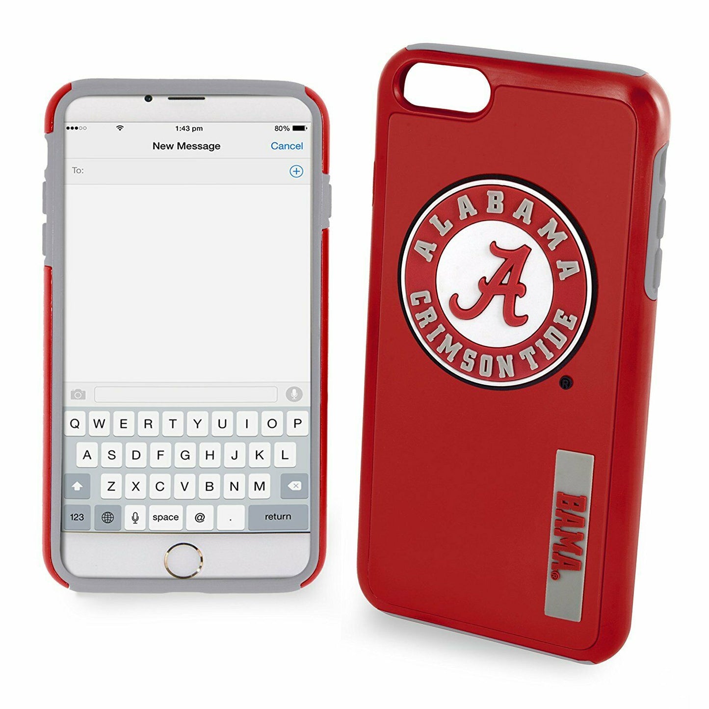 FOCO NCAA Alabama Crimson Tide For iPhone 8+, 7+, 6S+, 6+ (5.5")