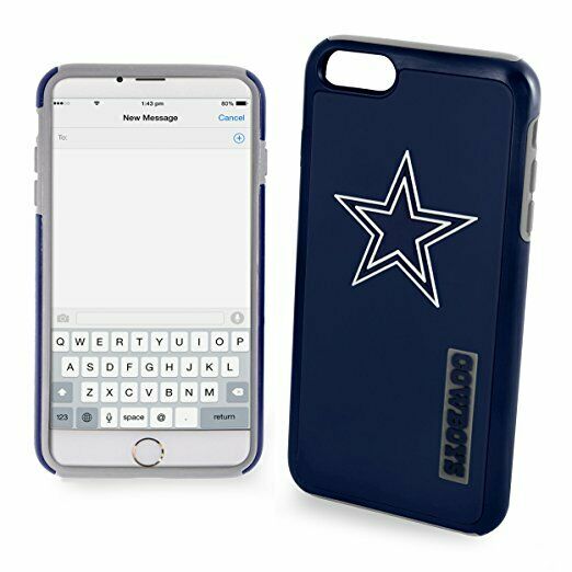 FOCO NFL Dallas Cowboys Hybrid Case for iPhone SE (2022-20), 8, 7, 6S, 6 (4.7")