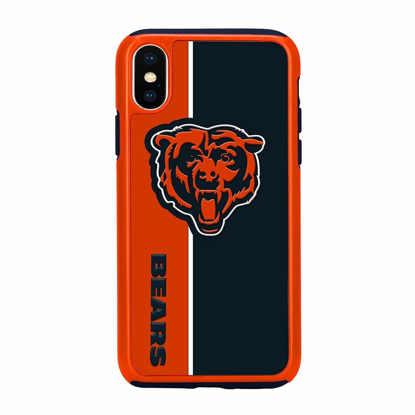 FOCO NFL Chicago Bears Dual Hybrid Bold Case for Apple iPhone X, XS