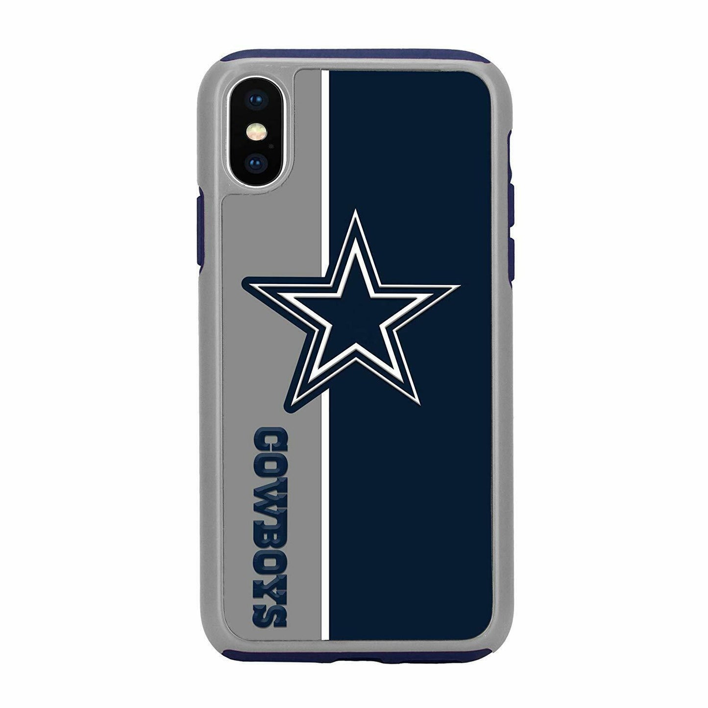 FOCO NFL Dallas Cowboys Dual Hybrid Bold Case for iPhone X & XS (5.8")