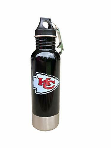 Boelter NFL Kansas City Chiefs Stainless Steel Insulated Bottle Chiller 14oz Black