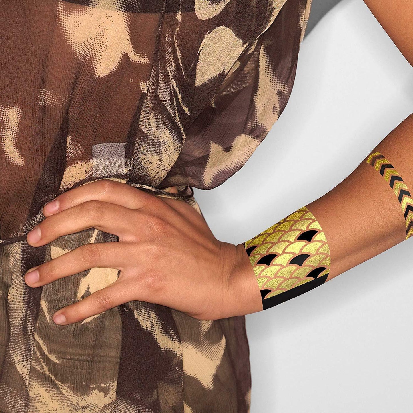 LittleEarth NCAA Auburn Tigers Temporary Foil Tattoos Two Sheets