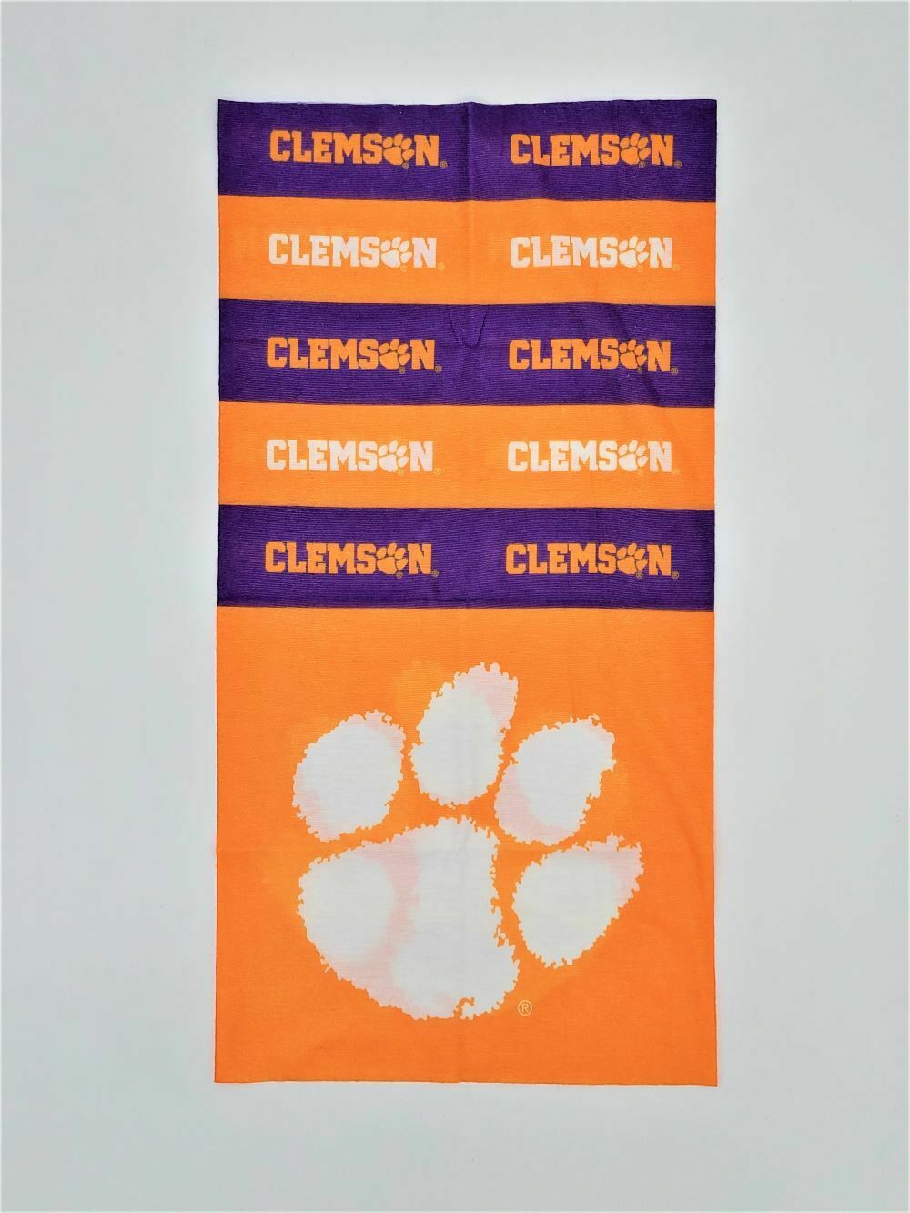 Little Earth NCAA Clemson Tigers Bandana Superdana Neck Gaiter