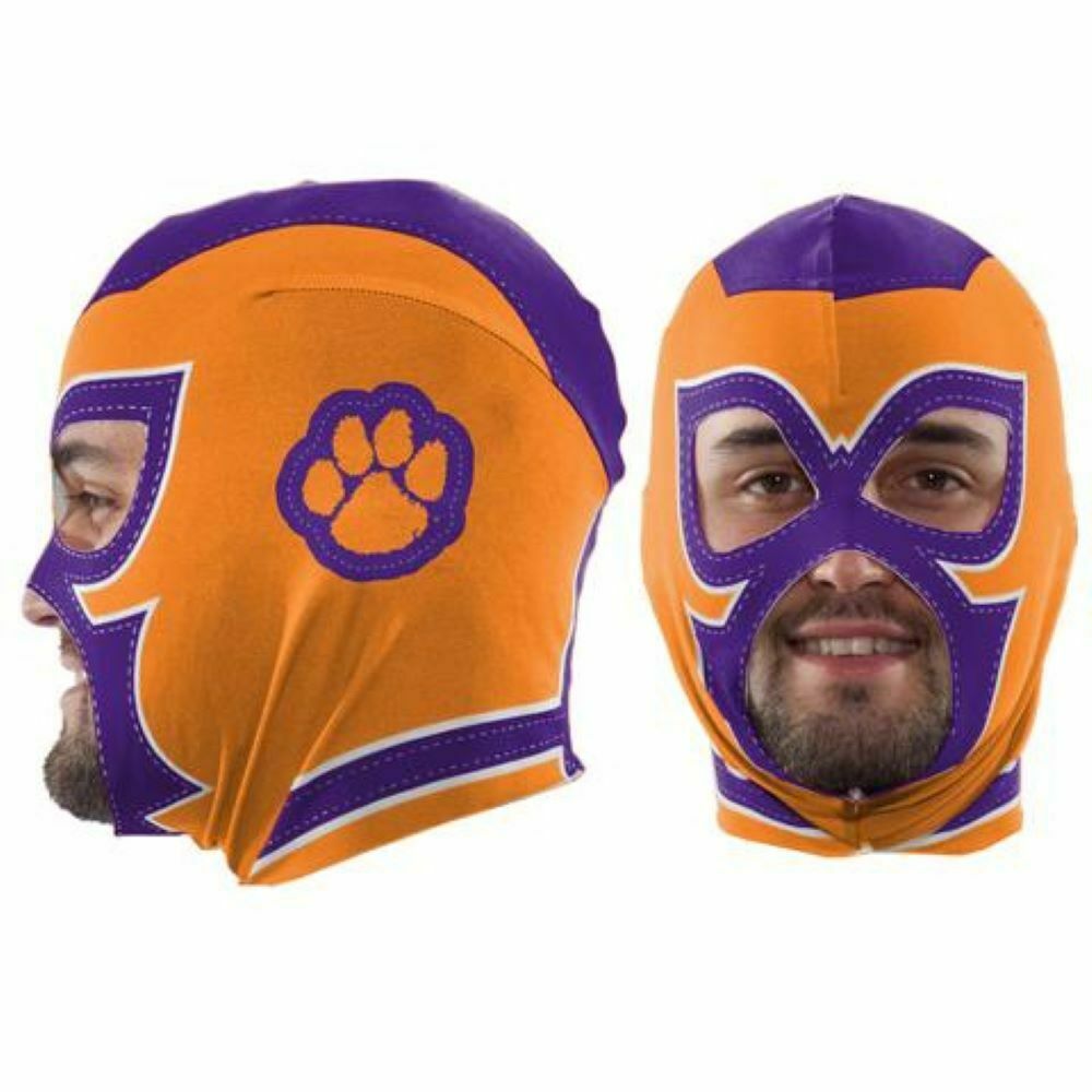 Little Earth NCAA Clemson Tigers Super Fan Face Mask One Size Fit All