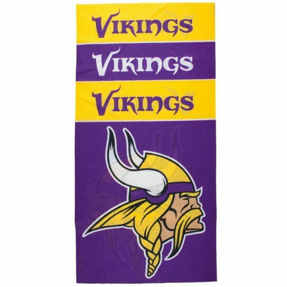 Little Earth NFL Minnesota Vikings Superdana Bandana Neck Gaiter 10X19