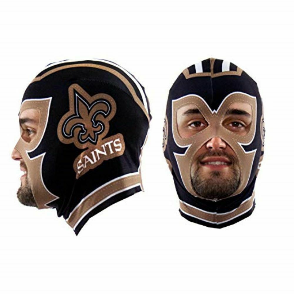Little Earth NFL New Orleans Saints Super Fan Face Mask One Size Fit All
