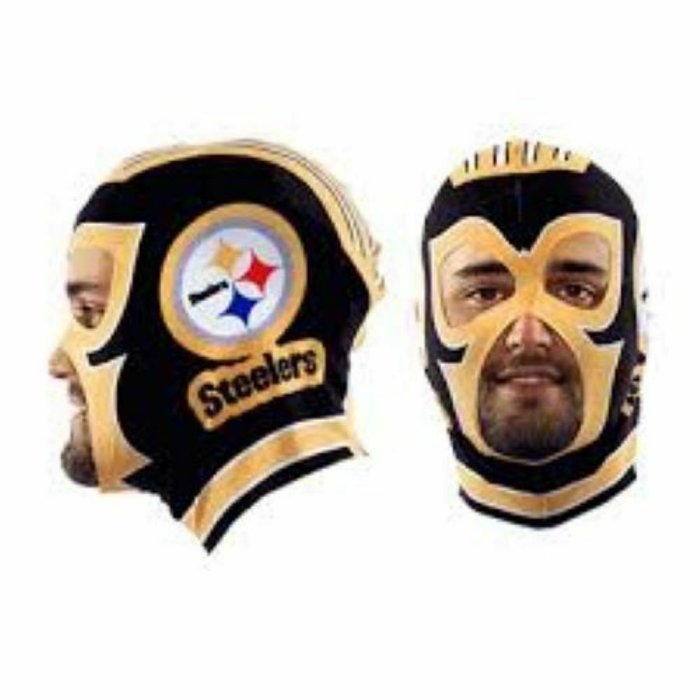 Little Earth NFL Pittsburgh Steelers Super Fan Face Mask One Size Fits All