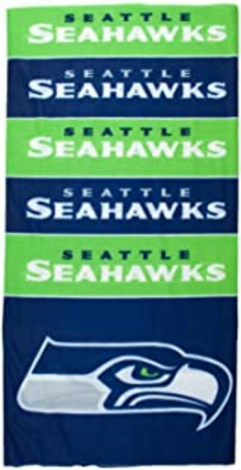 Little Earth NFL Seattle Seahawks Superdana Banana Neck Gaiter 10"x19"