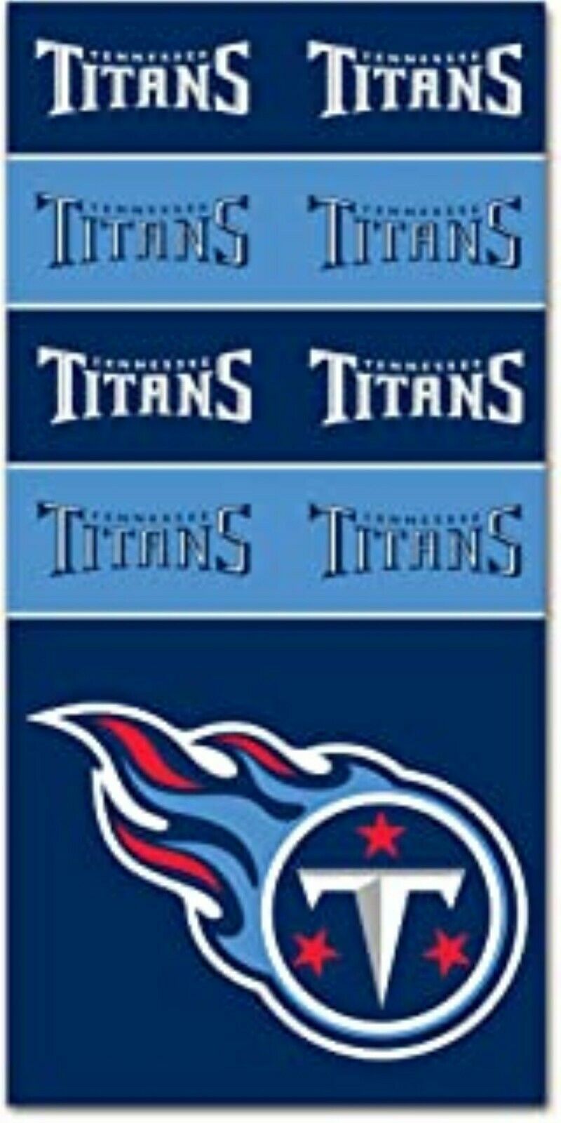 Little Earth NFL Tennessee Titans Superdana Bandana Neck Gaiter 10"X19"