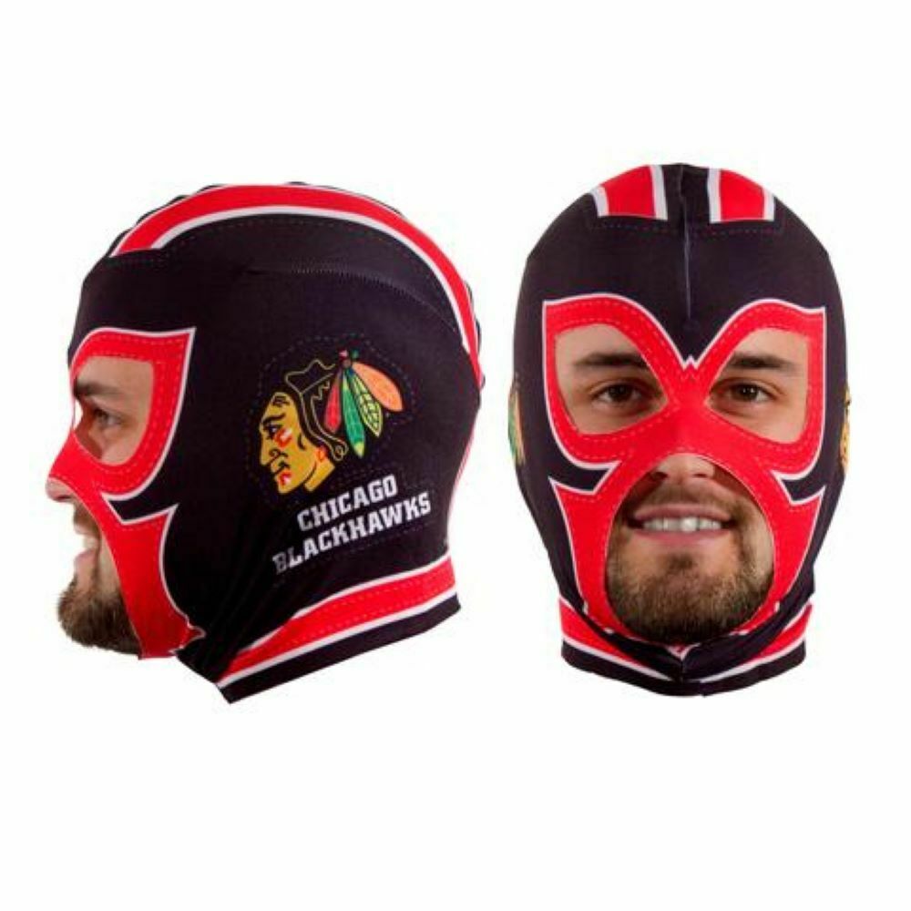 Little Earth NHL Chicago Blackhawks Super Fan Face Mask One Size Fit All