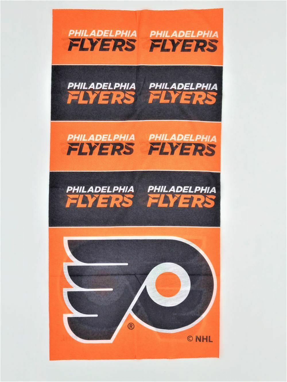 Little Earth NHL Philadelphia Flyers Superdana Bandana Neck Gaiter 10"X19"