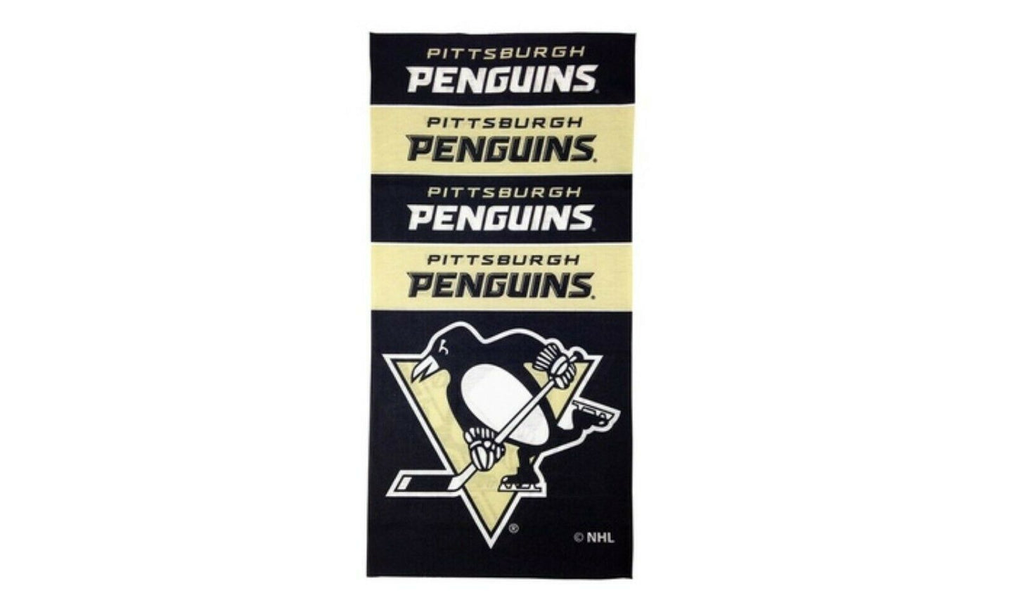 Little Earth NHL Pittsburgh Penguins Superdana Bandana Neck Gaiter 10"X19"