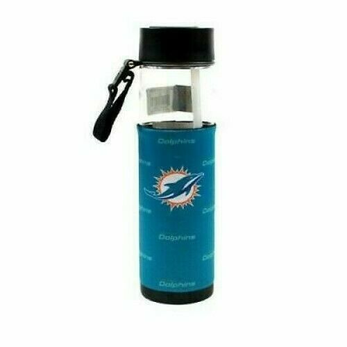 BB NFL Miami Dolphins Neoprene Slim Drink Tumbler, 24-ounce