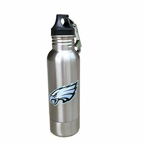 Boelter NFL Philadelphia Eagles Insulated Stainless Steel Bottle Chillers 14oz with Bottle Openner