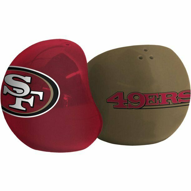 BB NFL San Francisco 49ers Sculpted Home & Away Salt and Pepper Shakers