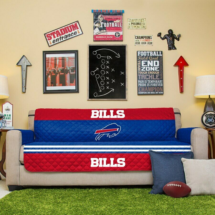 Pegasus Home Fashions NFL Buffalo Bills Reversible Sofa Protector Cover