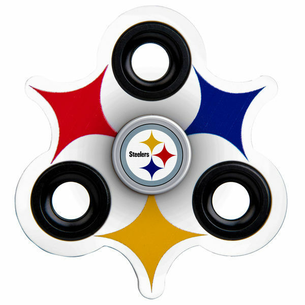 FOCO NFL Licensed Pittsburgh Steelers Logo 3-Prong Fidget Spinner