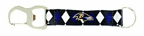 PSG NFL Baltimore Ravens Tailgate Buddy - Strap Keychain with Bottle Opener