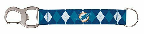 PSG NFL Miami Dolphins Tailgate Buddy - Strap Keychain with Bottle Opener