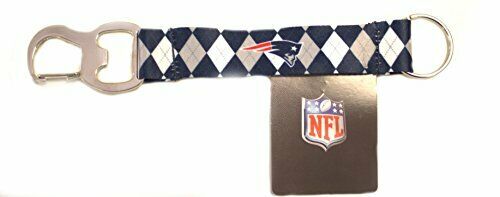 PSG NFL New England Patriots Tailgate Buddy - Strap Keychain with Bottle Opener