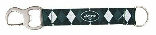 PSG NFL New York Jets Tailgate Buddy - Strap Keychain with Bottle Opener