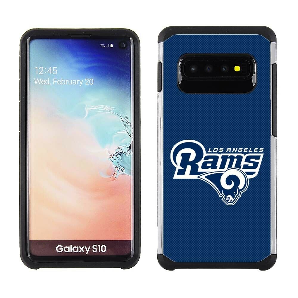 PBG NFL Los Angeles Rams Textured Case for Samsung Galaxy S10 (6.1")