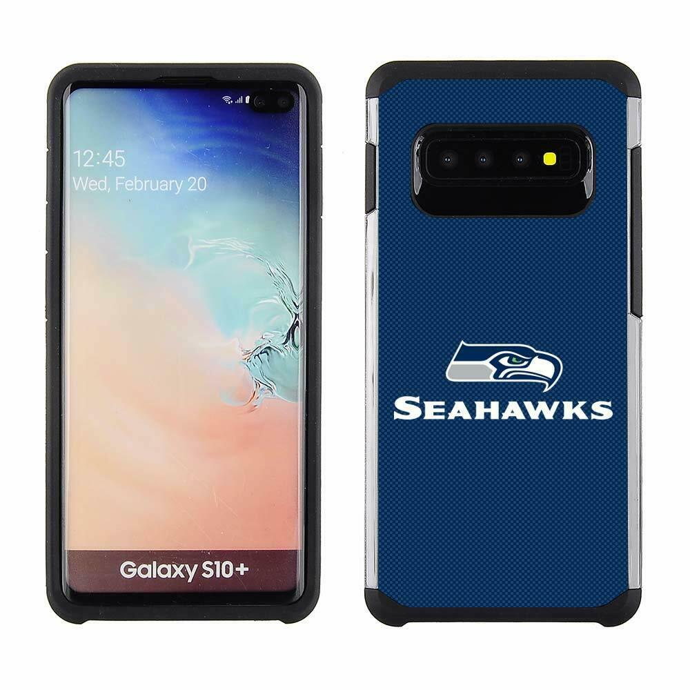 PBG NFL Seattle Seahawks Textured Case For Samsung Galaxy S10 Plus (6.4")