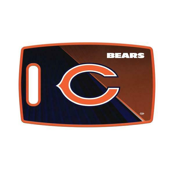 Sports Vault NFL Chicago Bears Large Cutting Board 14.5 X 9 Handle