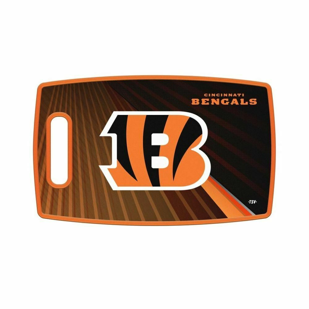 Sports Vault NFL Cincinnati Bengals Large Cutting Board 14.5" x 9"