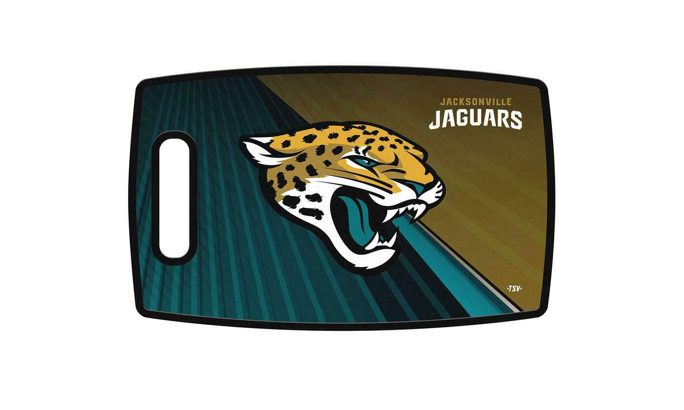 Sports Vault NFL Jacksonville Jaguars Large Cutting Board 14.5" X 9"