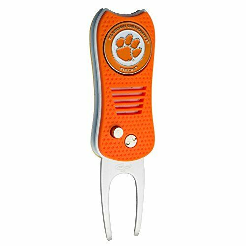 Team Golf NCAA Clemson Tigers Switchblade Divot Tool with Ball Marker