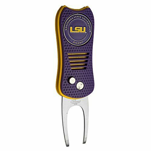 Team Golf NCAA LSU Tigers Switchblade Divot Tool with Ball Marker