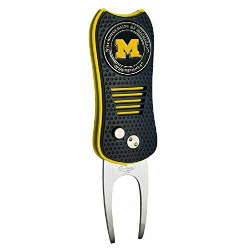 Team Golf NCAA Michigan Wolverines Switchblade Divot Tool with Ball Marker