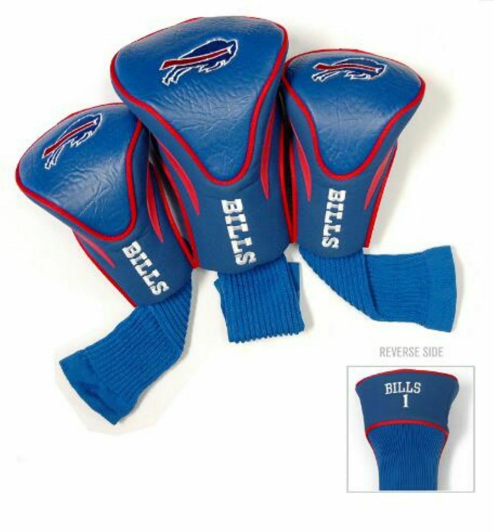 TG NFL Buffalo Bills Contour Golf Club Headcovers 3-Pack