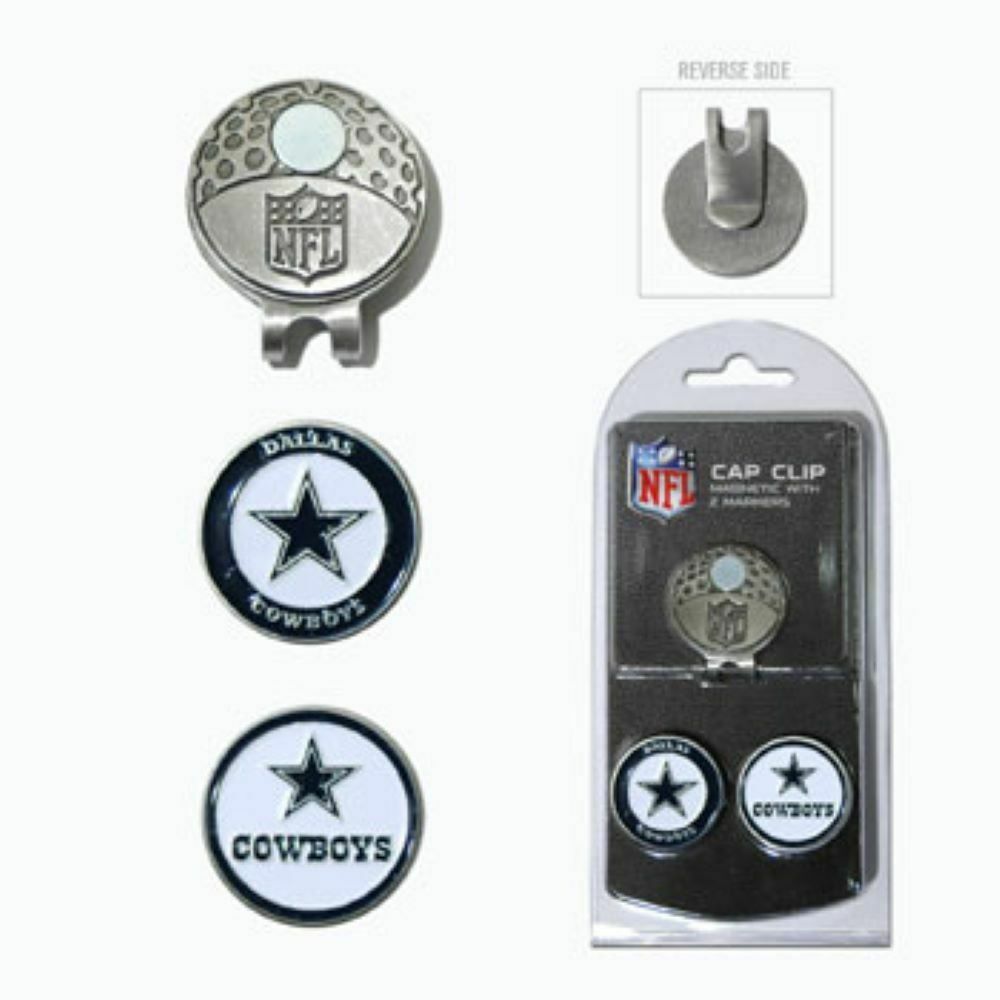 Team Golf NFL Dallas Cowboys Golf Cap Clip 2 Magnetic Ball Markers