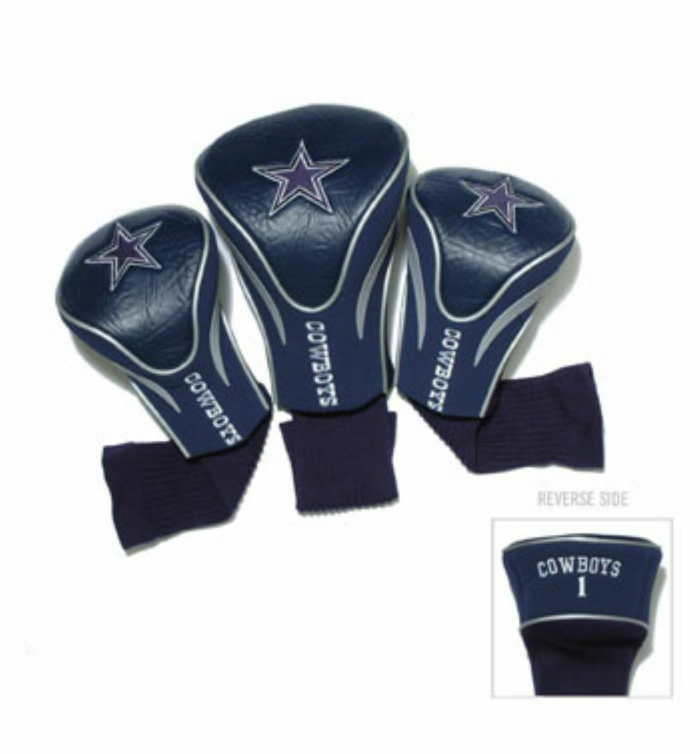 Team Golf NFL Dallas Cowboys Contour Golf Club Headcovers 3-pack 1, 3 & X