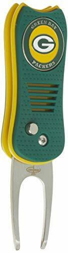Team Golf NFL Green Bay Packers Switchblade Divot Tool with Ball Marker