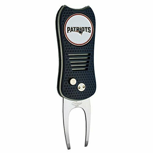 Team Golf NFL New England Patriots Switchblade Divot Tool with Ball Marker