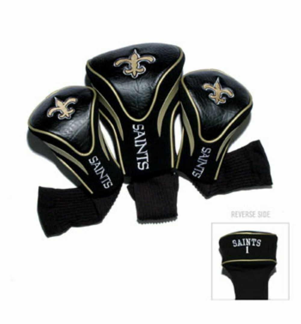 T Golf NFL New Orleans Saints Contour Golf Club Headcovers 3-Pack 1, 3 & X