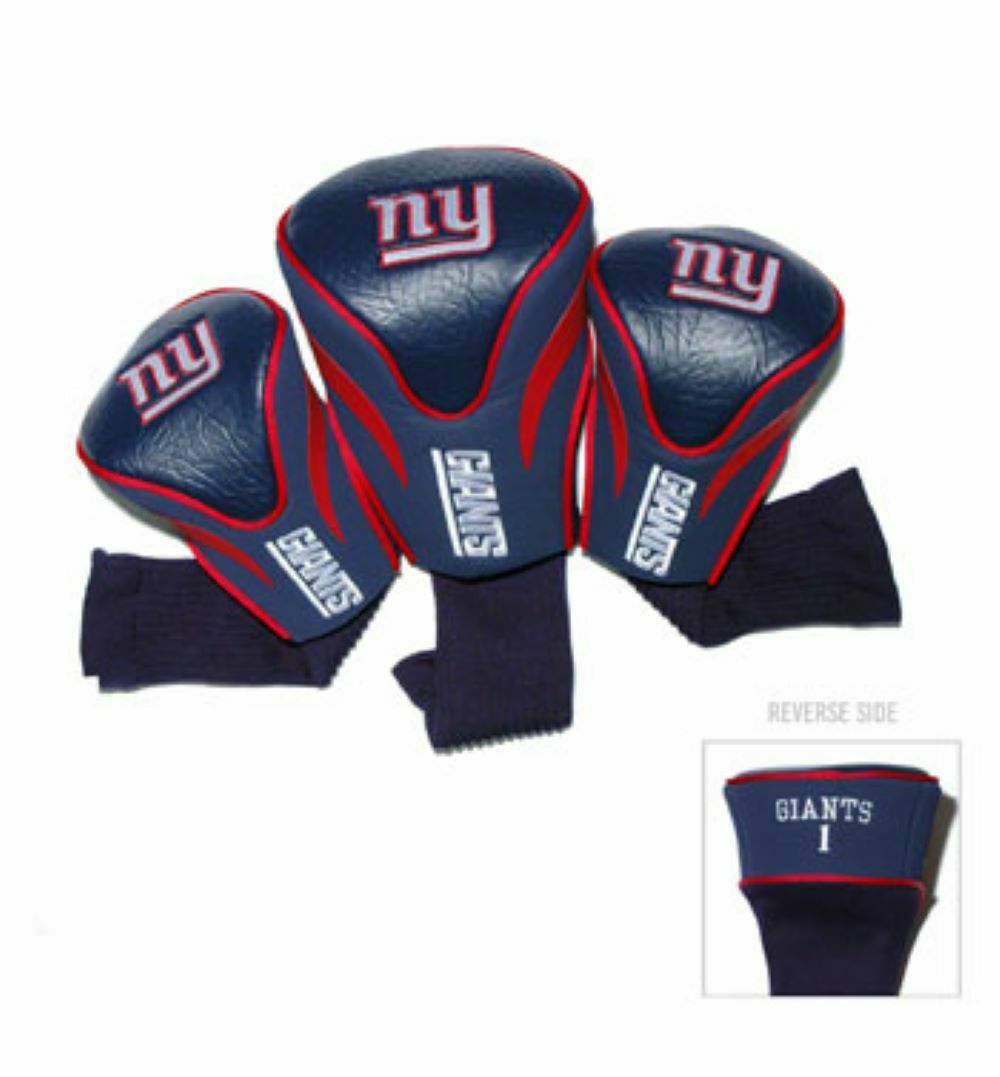 Team Golf NFL New York Giants Contour Golf Club Headcovers 3-Pack 1, 3 & X