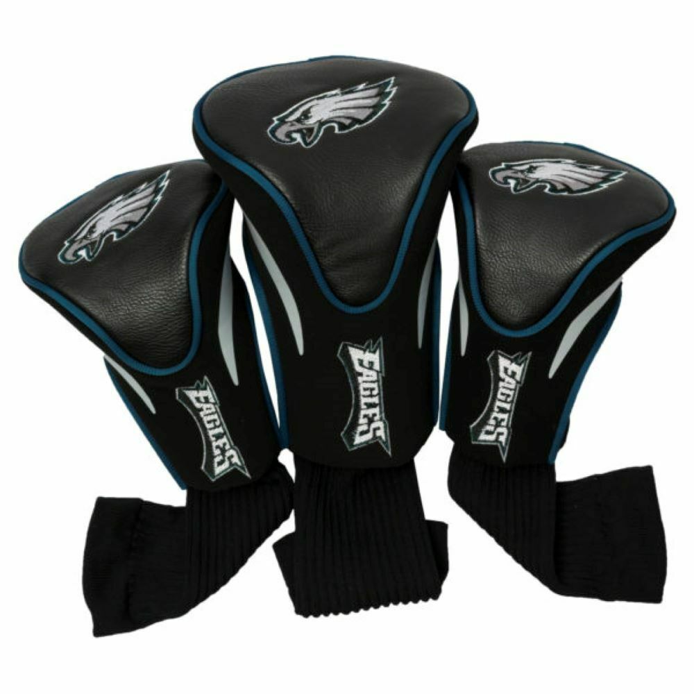 T Golf NFL Philadelphia Eagles Contour Golf Club Headcovers 3-Pack 1, 3 & X